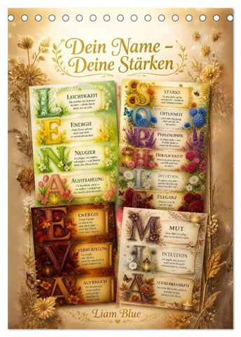 Dein Name - Deine Stärken (Tischkalender 2027 DIN A5 hoch), CALVENDO Monatskalender