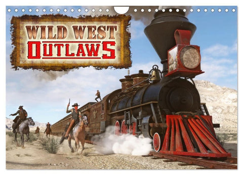 Wild West Outlaws (Wandkalender 2027 DIN A4 quer), CALVENDO Monatskalender
