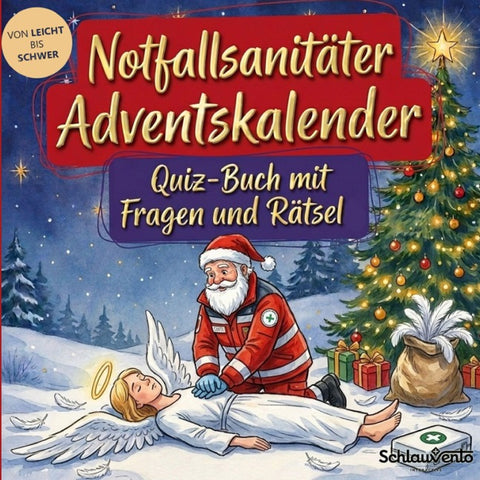Notfallsanitäter-Adventskalender: Quiz-Buch mit Fragen und Rätsel