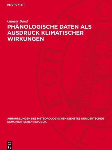 Phänologische Daten als Ausdruck klimatischer Wirkungen