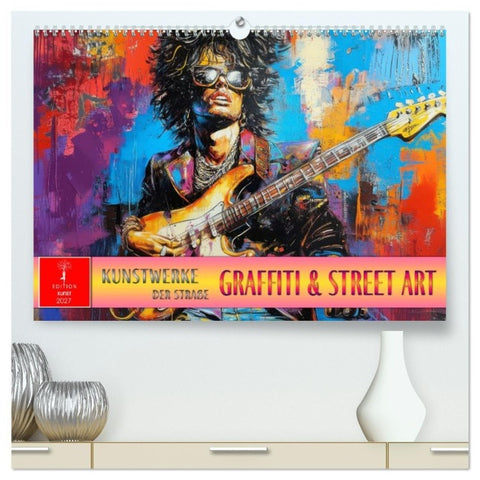 Graffiti & Street Art - Kunstwerke der Straße (hochwertiger Premium Wandkalender 2027 DIN A2 quer), Kunstdruck in Hochglanz
