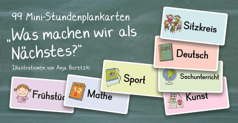 99 Mini-Stundenplankarten – „Was machen wir als Nächstes?“