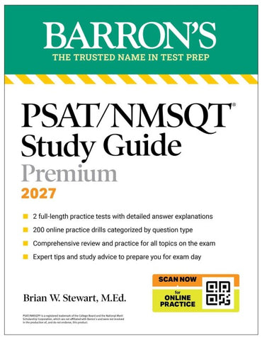 PSAT/NMSQT Study Guide Premium 2027: 2 Practice Tests + Comprehensive Review + 200 Online Drills