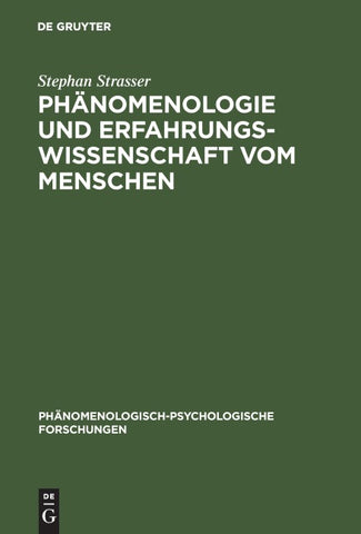 Phänomenologie und Erfahrungswissenschaft vom Menschen