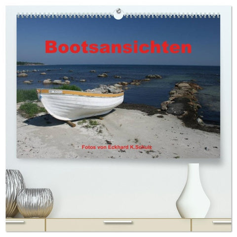 Bootsansichten (hochwertiger Premium Wandkalender 2026 DIN A2 quer), Kunstdruck in Hochglanz
