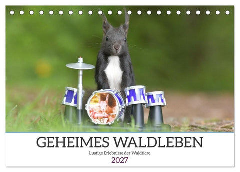 Geheimes Waldleben (Tischkalender 2027 DIN A5 quer), CALVENDO Monatskalender