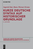 Kurze deutsche Syntax auf historischer Grundlage