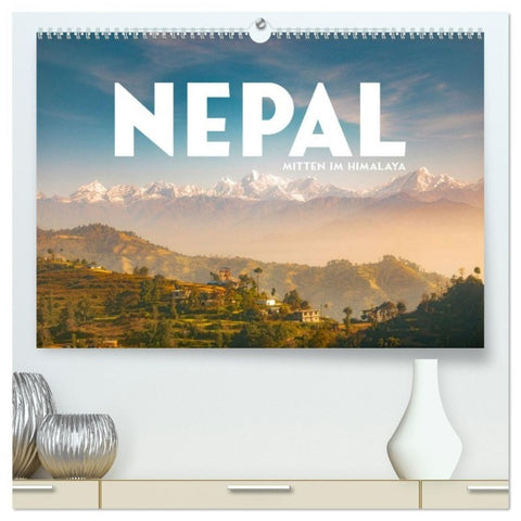 Nepal - Mitten im Himalaya (hochwertiger Premium Wandkalender 2027 DIN A2 quer), Kunstdruck in Hochglanz
