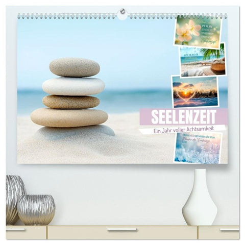SEELENZEIT Ein Jahr voller Achtsamkeit (hochwertiger Premium Wandkalender 2027 DIN A2 quer), Kunstdruck in Hochglanz