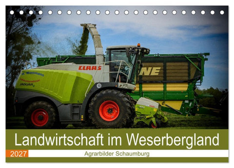 Landwirtschaft im Weserbergland (Tischkalender 2027 DIN A5 quer), CALVENDO Monatskalender