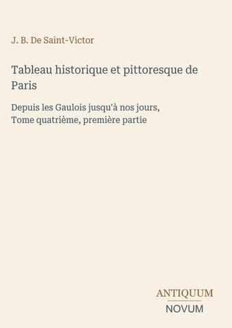 Tableau historique et pittoresque de Paris