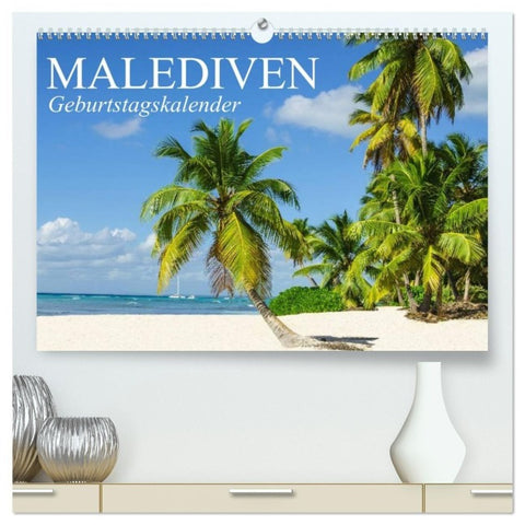 Malediven (hochwertiger Premium Wandkalender 2027 DIN A2 quer), Kunstdruck in Hochglanz