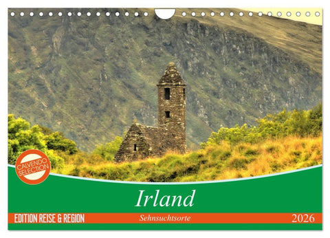 Irland - Sehnsuchtsorte 2026 (Wandkalender 2026 DIN A4 quer), CALVENDO Monatskalender