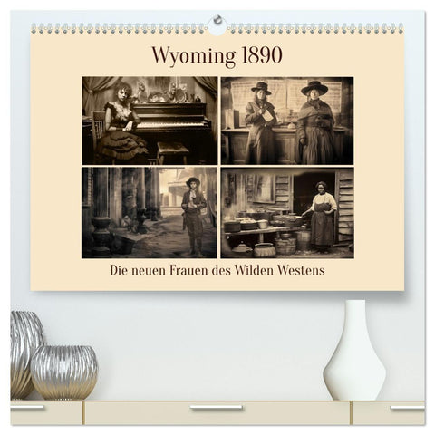 Wyoming 1890 (hochwertiger Premium Wandkalender 2027 DIN A2 quer), Kunstdruck in Hochglanz
