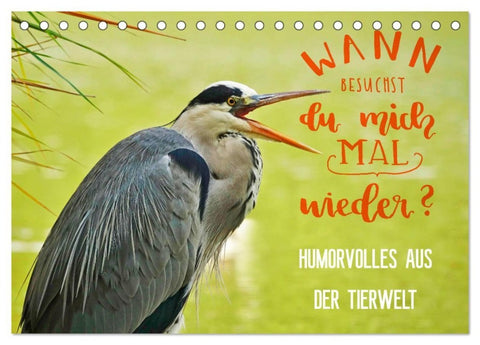 Humorvolles aus der Tierwelt (Tischkalender 2027 DIN A5 quer), CALVENDO Monatskalender