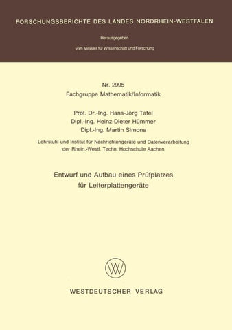 Entwurf und Aufbau eines Prüfplatzes für Leiterplattengeräte
