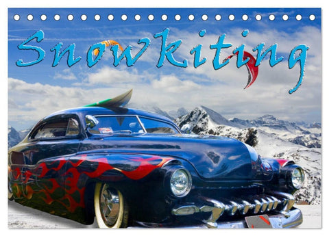 Snowkiting (Tischkalender 2026 DIN A5 quer), CALVENDO Monatskalender