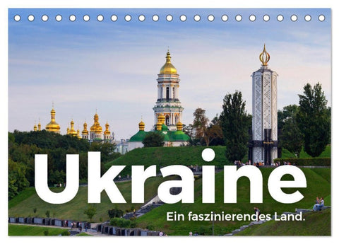 Ukraine - Ein faszinierendes Land. (Tischkalender 2027 DIN A5 quer), CALVENDO Monatskalender