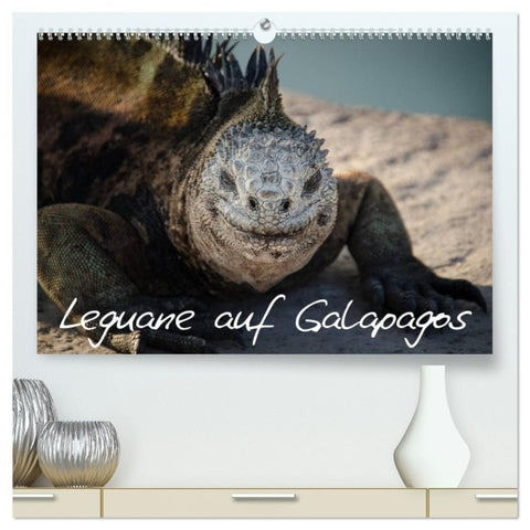 Leguane auf Galapagos (hochwertiger Premium Wandkalender 2027 DIN A2 quer), Kunstdruck in Hochglanz
