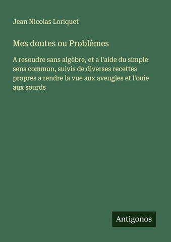 Mes doutes ou Problèmes