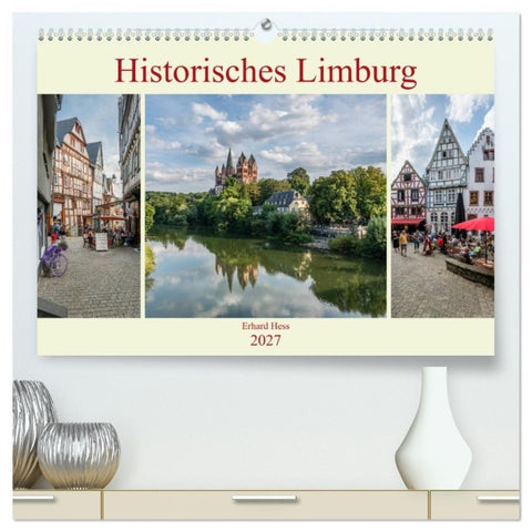 Historisches Limburg (hochwertiger Premium Wandkalender 2027 DIN A2 quer), Kunstdruck in Hochglanz