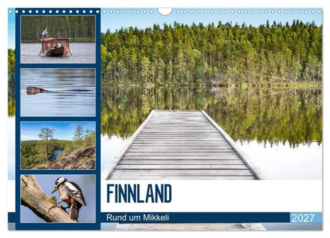 Finnland, Rund um Mikkeli (Wandkalender 2027 DIN A3 quer), CALVENDO Monatskalender