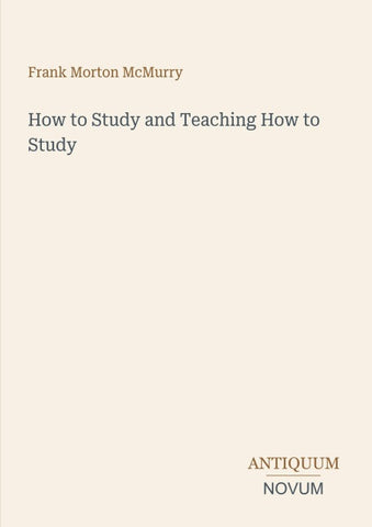 How to Study and Teaching How to Study