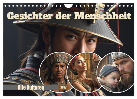 Gesichter der Menschheit (Wandkalender 2027 DIN A4 quer), CALVENDO Monatskalender