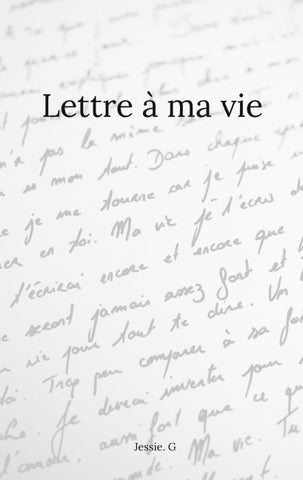 Lettre à ma vie