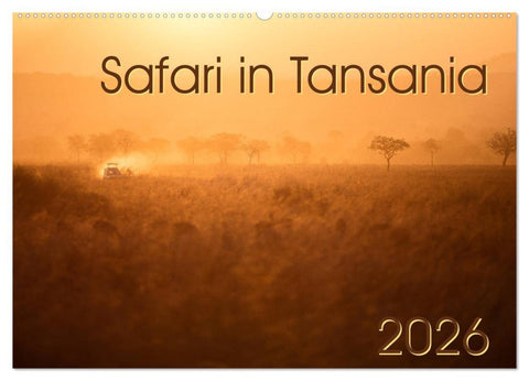 Safari in Tansania (Wandkalender 2026 DIN A2 quer), CALVENDO Monatskalender