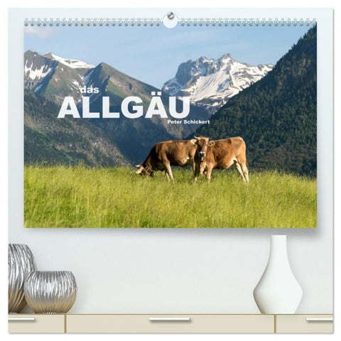 das Allgäu (hochwertiger Premium Wandkalender 2027 DIN A2 quer), Kunstdruck in Hochglanz