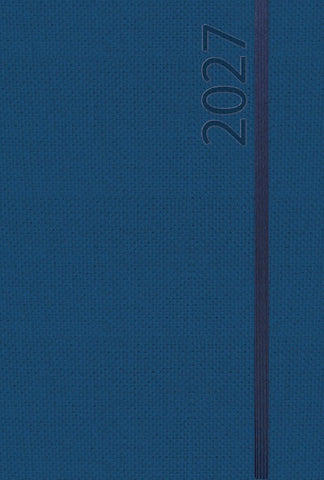Buchkalender Wochentimer Spirale dunkelblau 2027