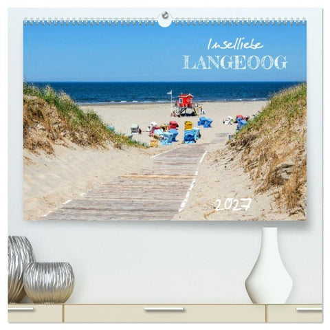 Inselliebe Langeoog (hochwertiger Premium Wandkalender 2027 DIN A2 quer), Kunstdruck in Hochglanz