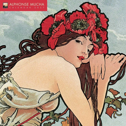 Alphonse Mucha – Alfons Mucha 2027 – Original Flame Tree Publishing-Kalender [Kalender]