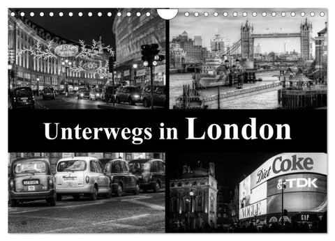 Unterwegs in London (Wandkalender 2027 DIN A4 quer), CALVENDO Monatskalender