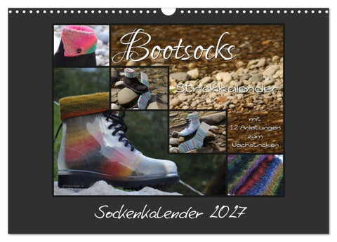 Sockenkalender Bootsocks 2027 (Wandkalender 2027 DIN A3 quer), CALVENDO Monatskalender