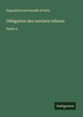 Délégation des ouvriers relieurs