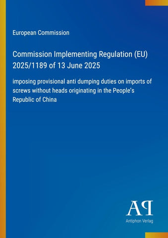 Commission Implementing Regulation (EU) 2025/1189 of 13 June 2025