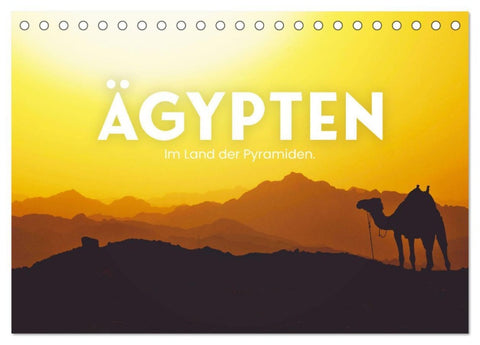 Ägypten - Im Land der Pyramiden. (Tischkalender 2026 DIN A5 quer), CALVENDO Monatskalender