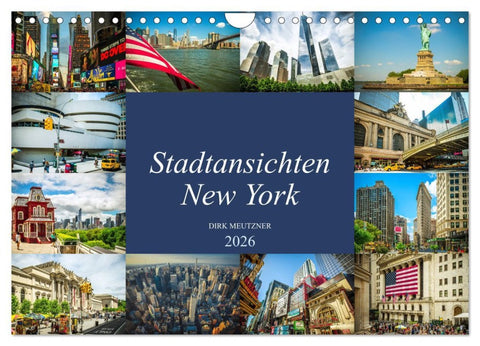 Stadtansichten New York (Wandkalender 2026 DIN A4 quer), CALVENDO Monatskalender