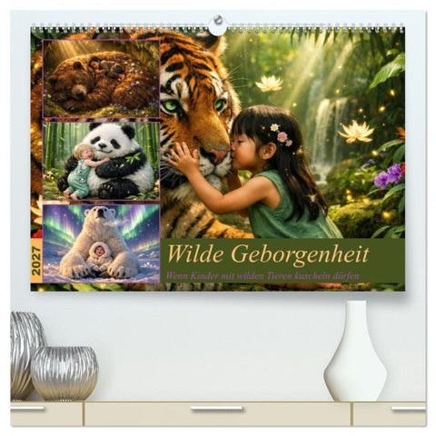 Wilde Geborgenheit (hochwertiger Premium Wandkalender 2027 DIN A2 quer), Kunstdruck in Hochglanz
