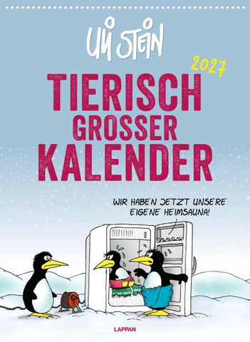 Uli Stein Tierisch großer Kalender 2027: Monatskalender für die Wand im Großformat