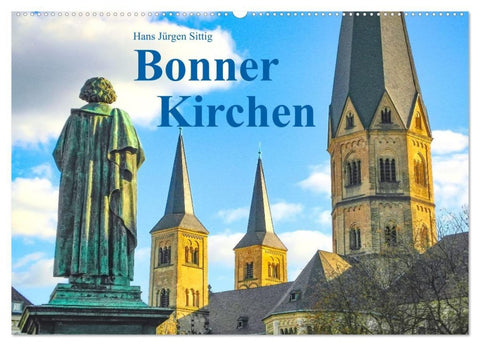 Bonner Kirchen (Wandkalender 2027 DIN A2 quer), CALVENDO Monatskalender