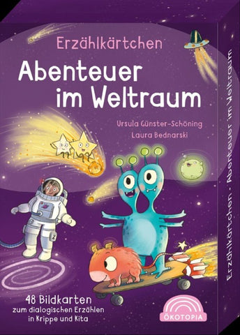 Erzählkärtchen: Abenteuer im Weltraum