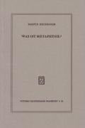 Was ist Metaphysik?