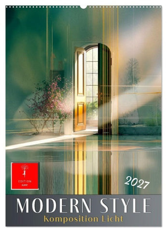 Modern Style - Komposition Licht (Wandkalender 2027 DIN A2 hoch), CALVENDO Monatskalender
