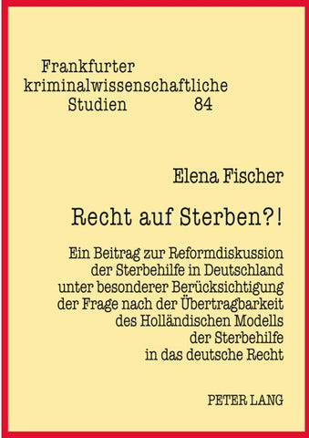 Recht auf Sterben?!