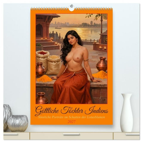 Göttliche Töchter Indiens (hochwertiger Premium Wandkalender 2027 DIN A2 hoch), Kunstdruck in Hochglanz