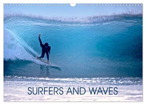 SURFERS AND WAVES (Wall Calendar 2026 DIN A3 landscape), CALVENDO 12 Month Wall Calendar