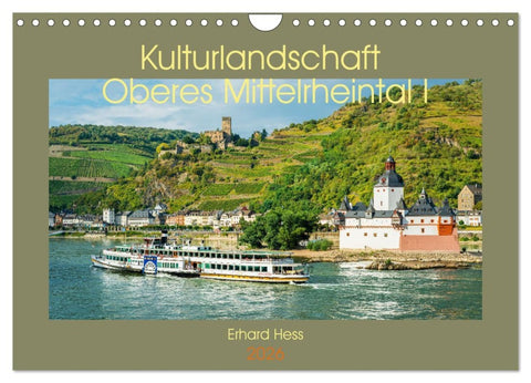 Kulturlandschaft Oberes Mittelrheintal I (Wandkalender 2026 DIN A4 quer), CALVENDO Monatskalender